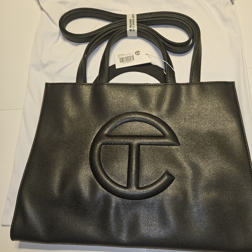 Medium  Telfar Shopping Bag - Black - Picture 8 of 16